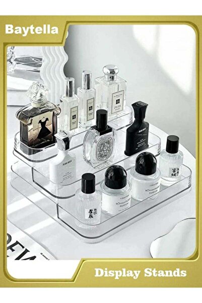 GENERAL baytella 3 Tier Clear Acrylic Display Stand, Perfume & Makeup Organiz...