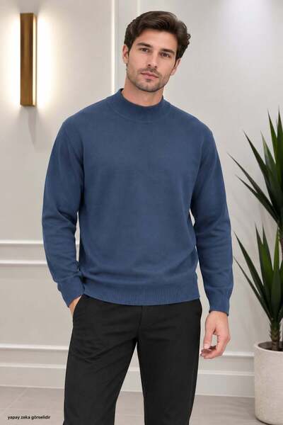 ModaPlaza Men's Half Turtleneck Sweater