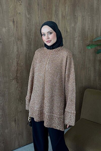 Hazamoda Sim Sakal Salaş Tunik Camel