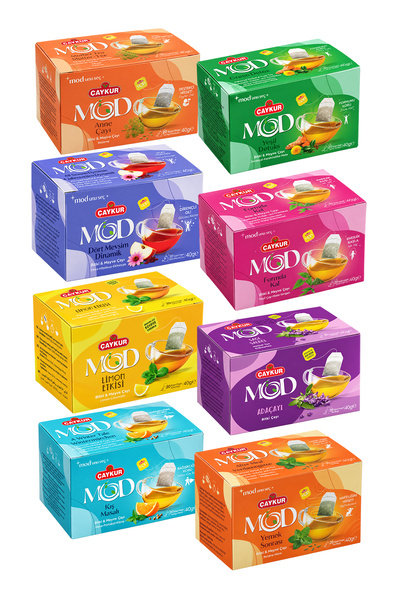 Çaykur Mod Cup Sachet Herbal and Green Tea Collection