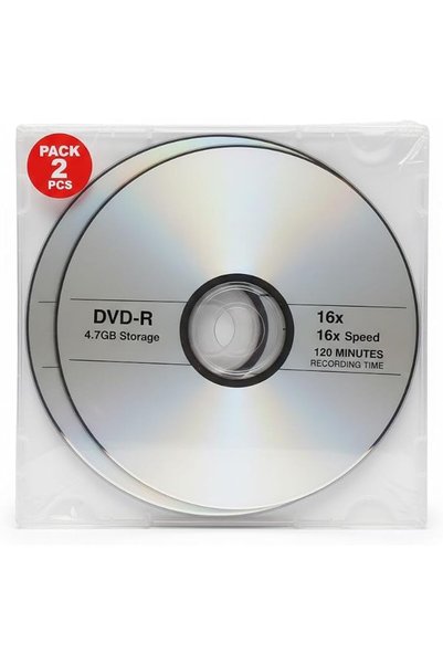 FWM DVD-R Recordable Discs, 16x Speed, 4.7GB Storage, 120 Minutes Recording T...