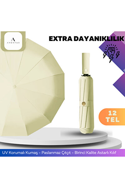 AVENTUS 12 Telli Uv Korumalı Kompakt Şemsiye