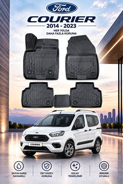 MODxAUTO FORD COURİER 2014-2023 ARACINIZA ÖZEL ÜRETİM HAVUZLU PASPAS TAKIMI A...