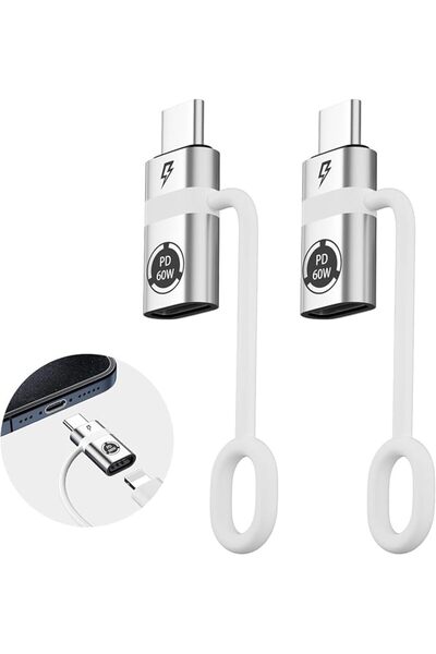 NALACAL 2 Pcs Lightning to USB C Adapter, PD60W Quick Charge and Data USB C M...