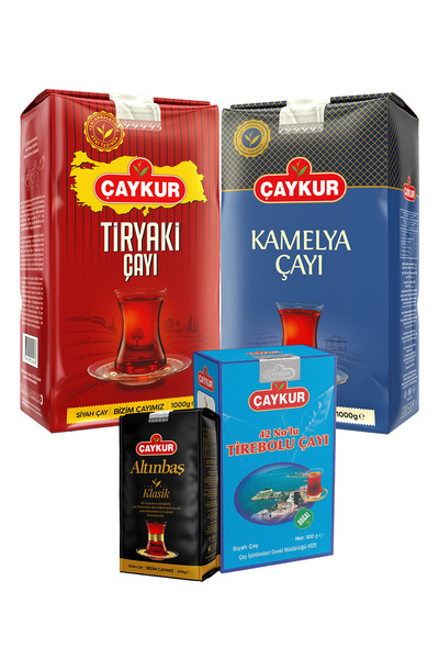 Çaykur تيرياكي 1 كجم، كاميليا 1 كجم، ألتينباش 200 جرام، 42 نو تيريبولو 500 جر...