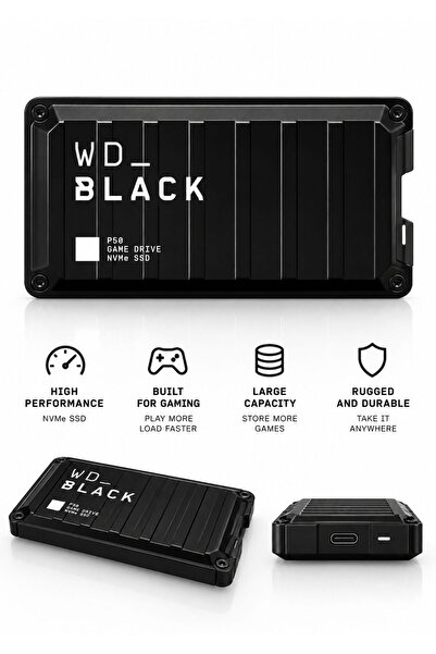 Generic WD_BLACK P50 500GB NVMe SSD Game Drive – Portable External Gaming SSD...