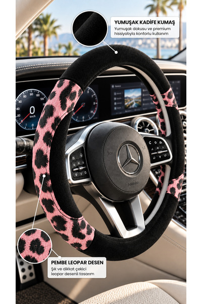 EFEAKS Premium Touch Serisi Geçmeli Direksiyon Kılıfı 37,5-40 CM
