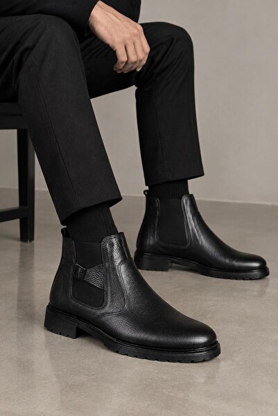 Taşpınar Ayakkabı 100% Genuine Leather Men's Casual Winter Non-Slip Sole Comf...