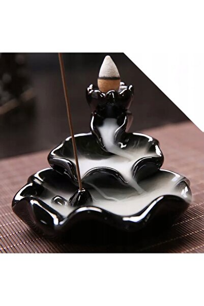 NO BRAND Arzător de tămâie ceramic tip cascadă pentru aromaterapie + 10 bețiș...