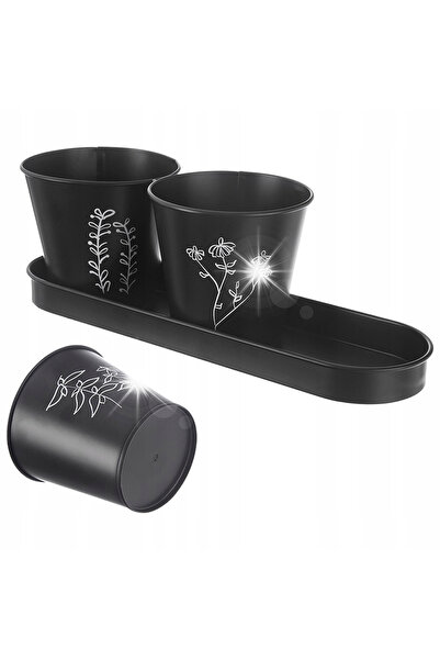 ARTEMİSPAK 3x Ghivece pentru ierburi aromatice și condimente – Ghiveci triplu...
