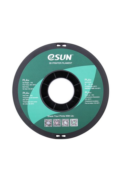 eSun Filament PLA+ verde 1.75mm 1kg bobină de hârtie