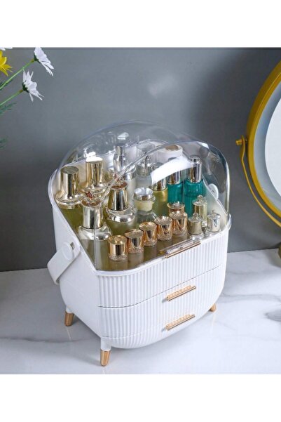 NO BRAND Organizator de cosmetice, cutie de bijuterii, capacitate mare, geant...