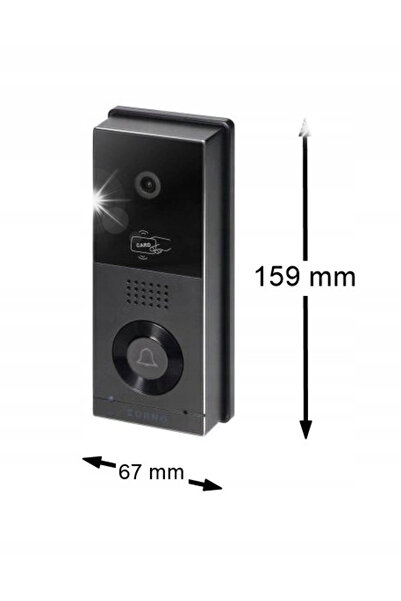 Orno WIDEODOMOFON WiFi cu 2 fire Full HD Cititor RFID pentru brelocuri Monito...