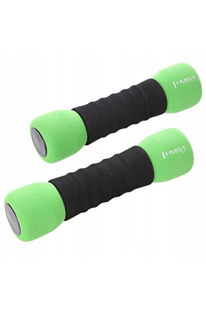 HMS Set gantere Hantli 2x 1,5kg pentru antrenament, exerciții, spumă, Pilates