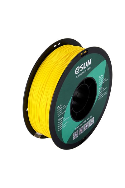 eSun Filament PLA+ galben 1.75mm 1kg bobină de hârtie