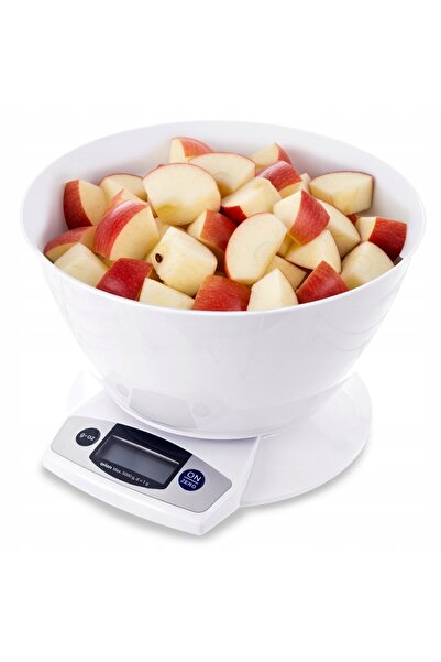 ARTEMİSPAK Cântar electronic de bucătărie de 5 kg, de uz alimentar, cu bol, p...