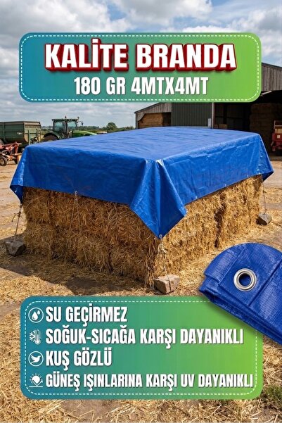Su geçirmez branda çatı fındık brandası 4x4mt 180Gr