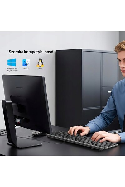 Unitek Tastatură cu membrană SlimTap USB-C/USB-A