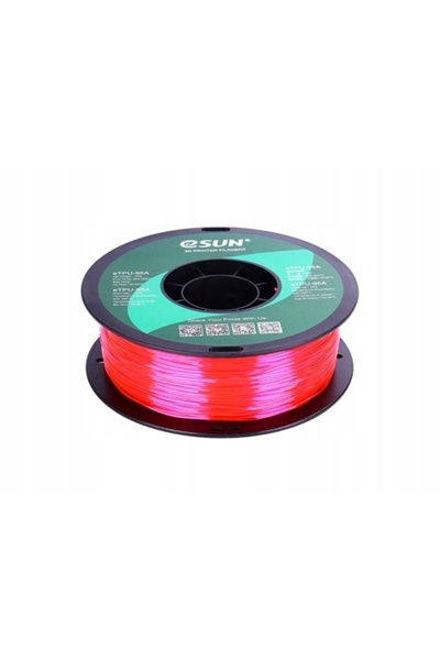 eSun Filament TPU-95A Roz Transparent 1.75mm 1kg Bobină de hârtie