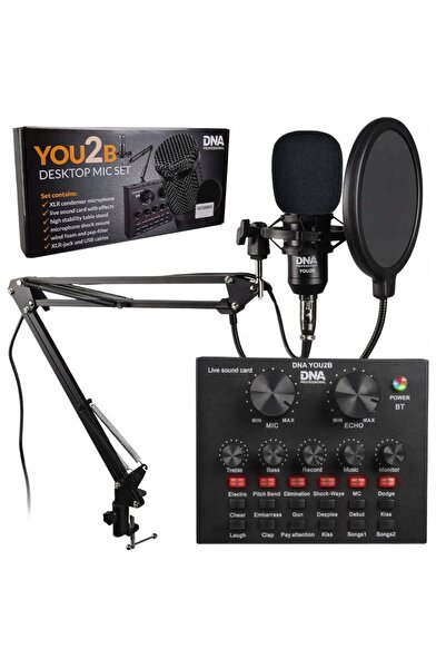 You2Baby MICROFON CU CONDENSATOR USB FILTRU DE STUDIU + SUPORT DE MĂRCAJ EFFE...