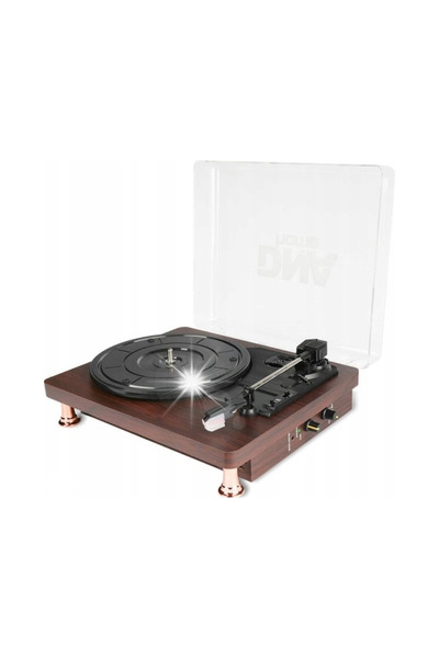 DNA Gramofon retro cu difuzoare, pick-up pentru discuri de vinil, Bluetooth, ...