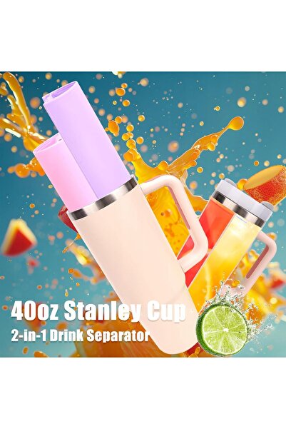 NO BRAND SEPARATOR DE BĂUTURI DIN SILICON PENTRU CANĂ STANLE 40 oz 2-în-1 ACC...