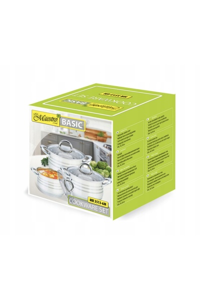 Maestro SET DE OALE MR-3513-6M INOX 2.1/2.9/3.9 L