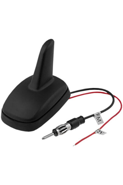 LXENXSPORT Antenă auto universală tip rechin cu amplificator DIN drept