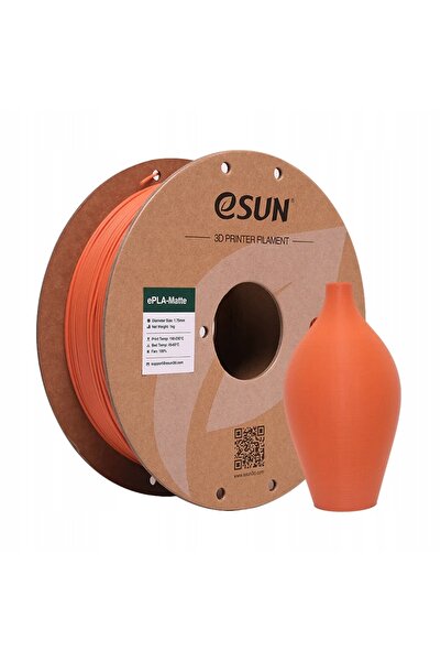 eSun Filament PLA Mat portocaliu 1.75 mm/1kg - rolă de hârtie