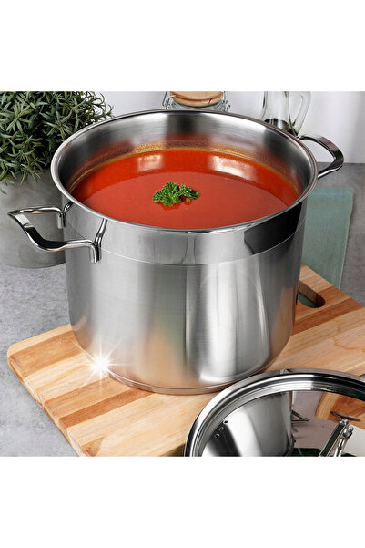 ARTEMİSPAK Oală Orion Anett cu capac, din oțel inoxidabil, 22 cm, 6.5L, Premi...