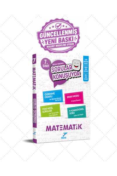 Pruva Akademi 7. SINIF MATEMATİK SORULAR KONUŞUYOR 2027 MAARİF MODEL
