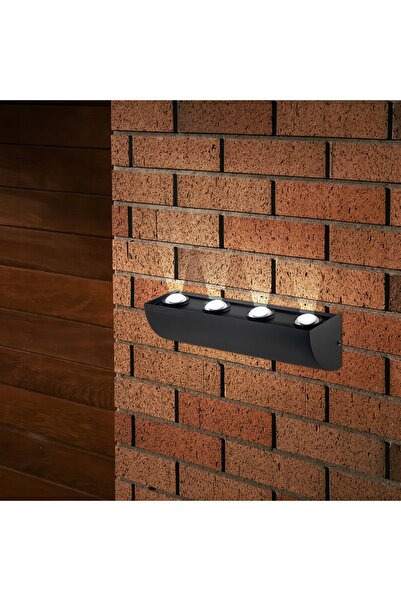 LEDtechnics Lampă de perete LED 4W 360lm pentru fațadă și grădină, de exterior