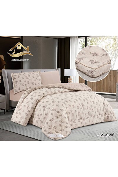 Afkar Albayet Summer Cotton Etheric Sheet 4 Pieces and a Half - Quilted and E...