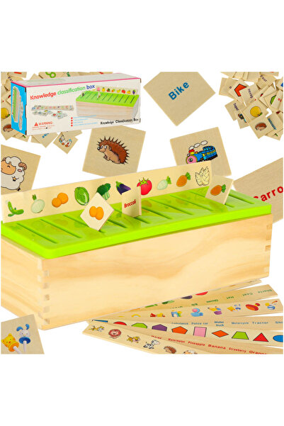 ARTEMİSPAK Puzzle din lemn de sortare, jucărie educativă logică cu imagini de...