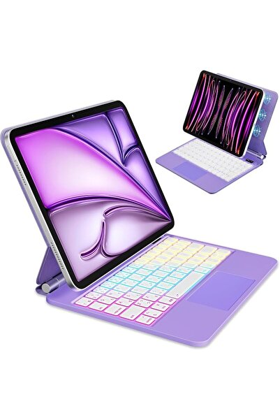 eAmpang Arabic & English Magic Keyboard for Apple iPad Air 13 inch Case