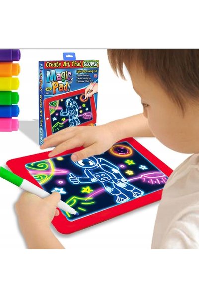 NO BRAND TABLETĂ GRAFICĂ NEON PENTRU DESEN ZNIKOPIS LED FLAMASTR