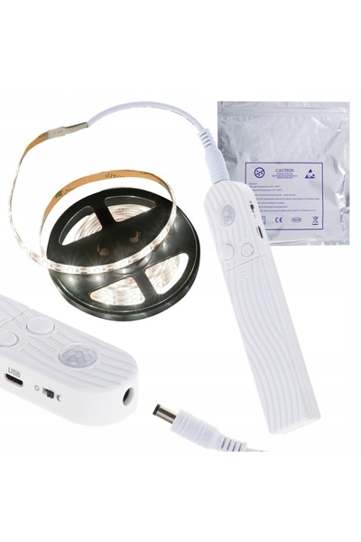 ARTEMİSPAK Bandă LED alimentată cu baterii cu senzor de mișcare USB, economie...