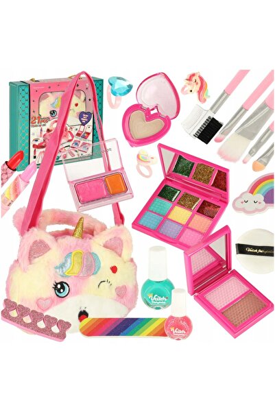 ARTEMİSPAK Set de cosmetice pentru copii, cu tematică unicorn, farduri, vopse...