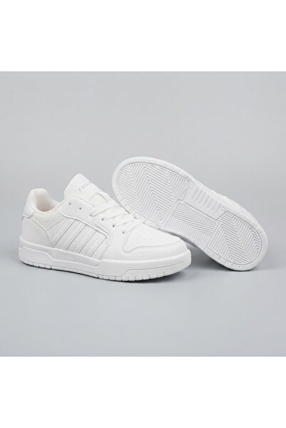 KİNDEP (Lambırland) Thermo Non-Slip Sole Skin Daily Unisex Sneaker Shoes White