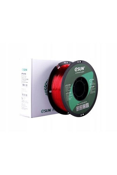 eSun Filament TPU-95A roșu transparent 1.75mm 1kg bobină de hârtie