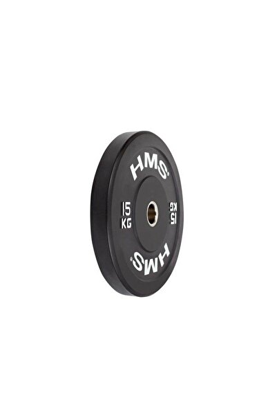 HMS Disc olimpic pentru bară, învelit în cauciuc, pentru fitness, 15 kg