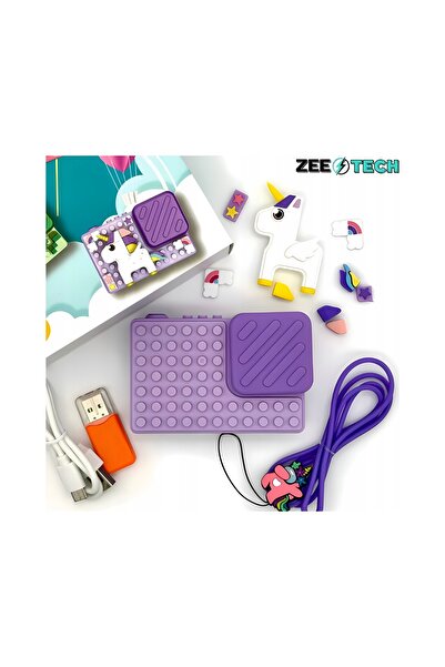 ZeeTech Cameră digitală pentru copii 40Mpx, cameră selfie, jocuri + card de 32GB