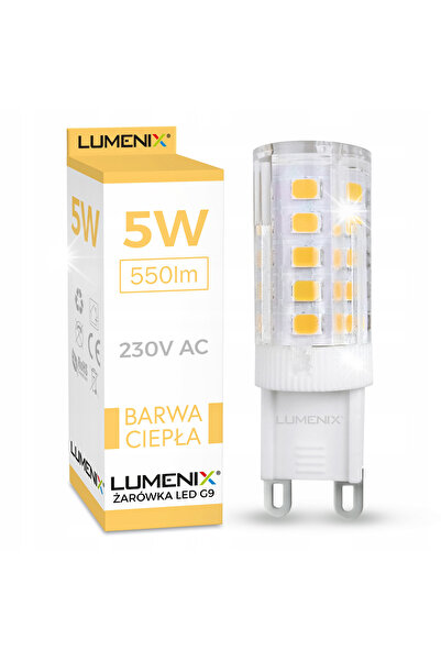 LUMENIX 10x Bec LED Mini G9 SMD 5W Alb Cald 230V Putere Mare Mic Premium