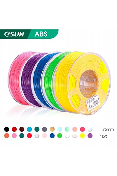 eSun Filament ABS alb cald, bobină de hârtie, 1.75mm, 1kg