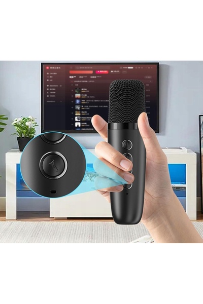 NO BRAND Set Karaoke Alpowl 20W 2 Microfoane RGB 12 Moduri Bluetooth USB TF AUX