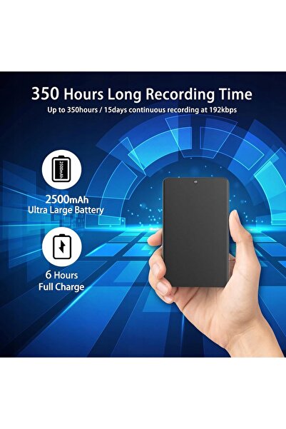 NO BRAND Reportofon 64GB 40h USB-C cu activare vocală, reducere a zgomotului,...