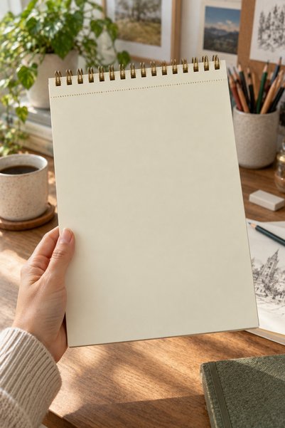 Kids Like A4 Palandöken Spiral Pro Sketch Drawing Notebook 140 Gr Ivory Paper 30 Sheets Perforated Sheets (Pull-Out Sheets)