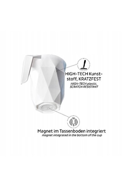 Silwy CĂNIȚĂ MAGNETICĂ 300ml cu CAPAC pentru MAȘINĂ IACHT RULOTĂ GERMANIA