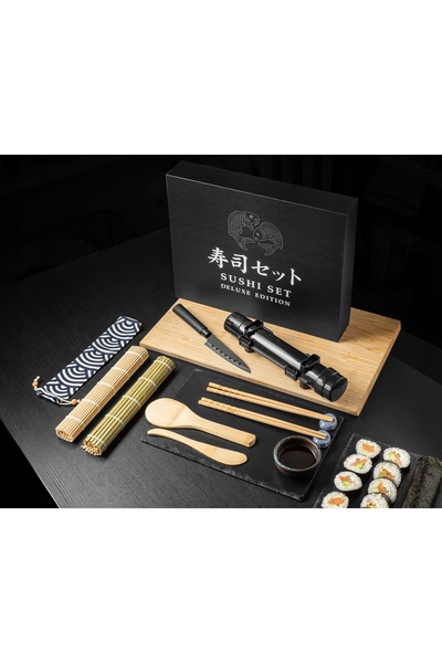 Gadget Master KIT PENTRU PREPARIAREA SUSHI-URILOR Bambus pentru preparare și ...