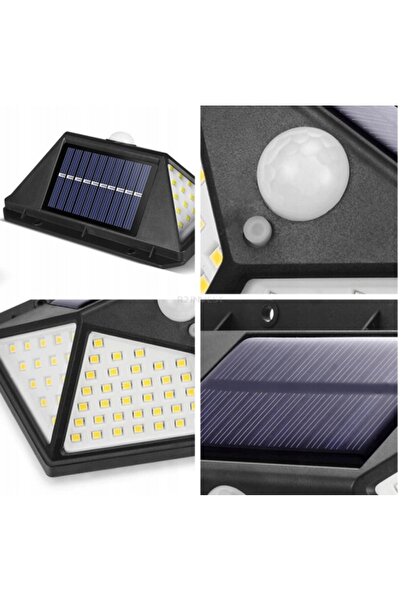 NO BRAND Lampă stradală LED suspendată, alimentată solar, impermeabilă, cu se...